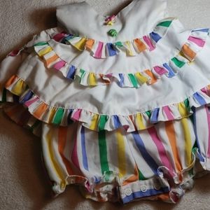 Vintage "Sweet" Ruffle And Fruit Matching Set